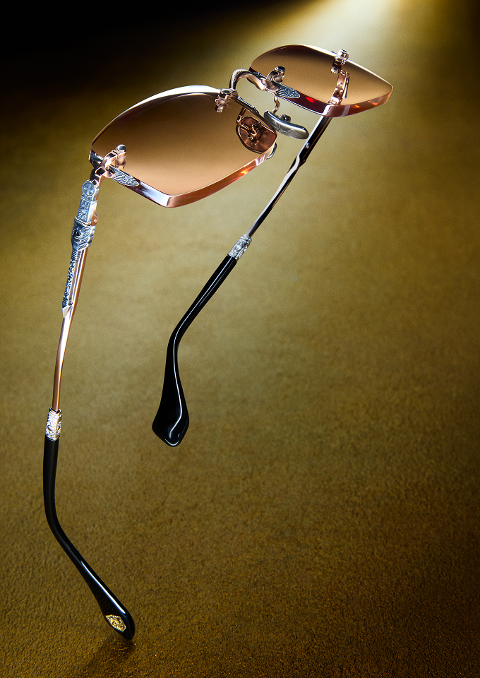 Rose-gold Ptolemy48 eyewear